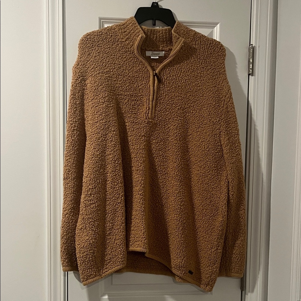 Natural Reflections Brown Zip-Up Sweater
